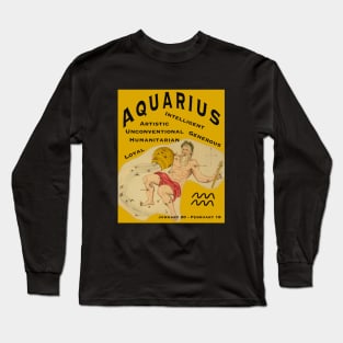 Aquarius positive traits astrological t-shirt Long Sleeve T-Shirt